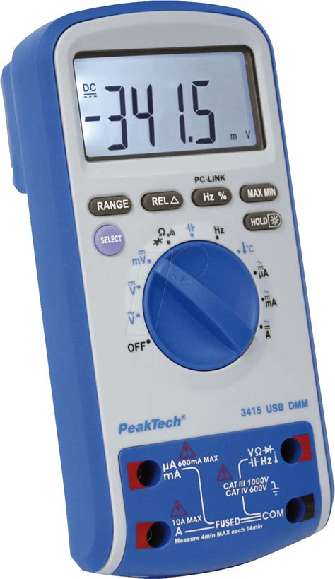 Peaktech 3415 Peaktech 3415 Digital Multimeter Usb At Reichelt Elektronik