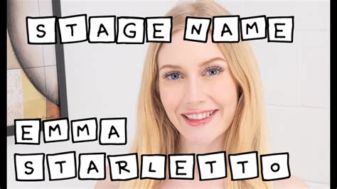 Stage Name Emma Starletto Youtube