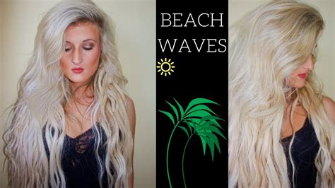 How To Get Beach Waves Hair Tutorial Youtube