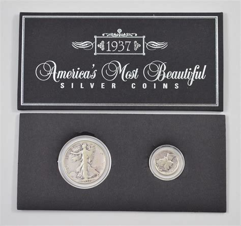 Silver Coin Set 1937 Americas Most Beautiful Silver Coins Historic Us