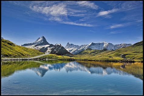 Grindelwald The Bachalpsee A View To The Schreckhorn And Th Flickr