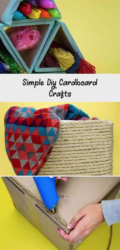 Simple Diy Cardboard Crafts Home Decor Diy Diy Cardboard Cardboard