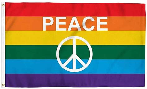 home and garden 3x5ft rainbow pride flag polyester flag gay lesbian peace lgbt banner grommets