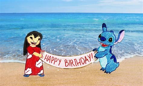 Lilo And Stitch Happy Birthday Banner By Chukapix On Deviantart