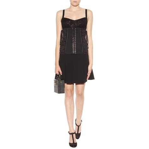 Lyst Dolce And Gabbana Lace Up Corset In Black