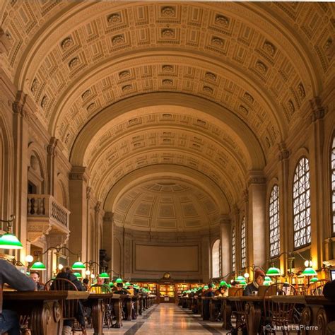 Boston Public Library Reading Room Boston Public Library Boston