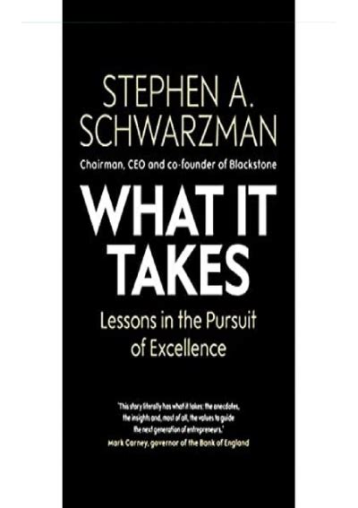Pdf What It Takes Lessons In The Pursuit Of Excellence Full