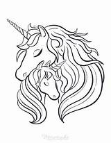 Unicorn Coloring Pages Kids Adults Baby Adult Easy Magical Mother Animal Animals Choose Board sketch template