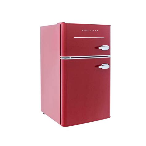 Retro Red Mini Fridge Freezer Refrigerator 3 2 Cu