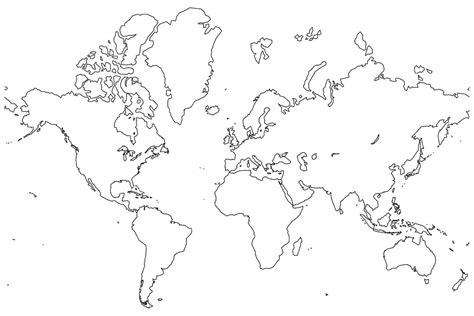 Dibujos De Mapa Del Mundo Para Colorear Para Colorear Pintar E Imprimir Dibujos Online