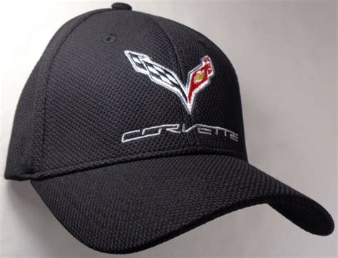 Hat Cap Flex Fitted Small Chevrolet Chevy Corvette C7 Black Rk Ebay