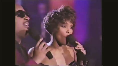Whitney Houston And Stevie Wonder We Didn T Know Live On The Arsenio Hall Show 1990 Youtube