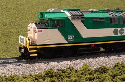 Lego Go Train F59ph Through Diorama Go Transit Runs Commut Flickr
