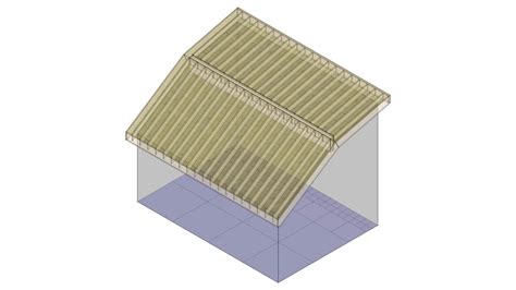 Sample Building 33 Clerestory Roof Segment Only 3d Model