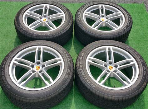 Factory Porsche Macan Wheels Goodyear Tires Sport Design Oem Set