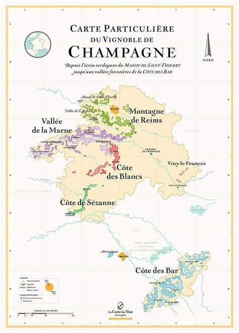 Champagne Carte Des Vins Vignoble Vin De France