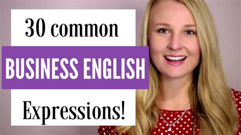 30 Common Business English Expressions English With Adriana