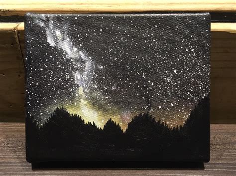 My Original Night Sky Painting Acrylic On Canvas Sky Painting Night