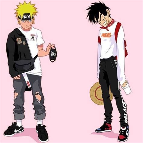 Naruto Luffy Gangsta Anime Anime Gangster Naruto Uzumaki Art