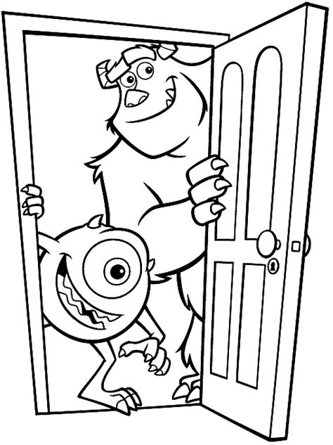 So grab your crayons, find the movie and color away! Coloring Monsters Inc picture