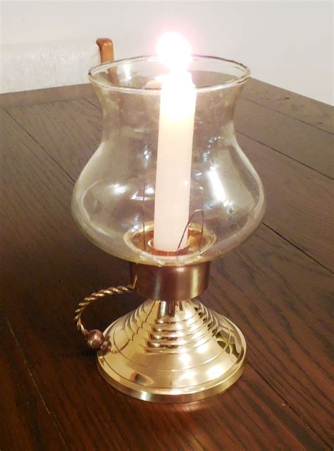 Pewter aurora candle warmer lamp. Robin's Dockside Shop - Brass Candle Lamp