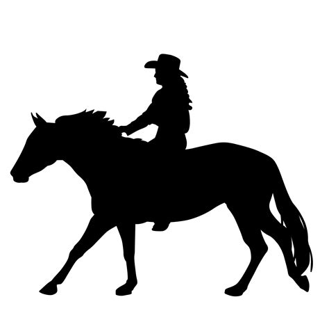 Riding A Horse Silhouette Download Free Vectors Clipart Graphics