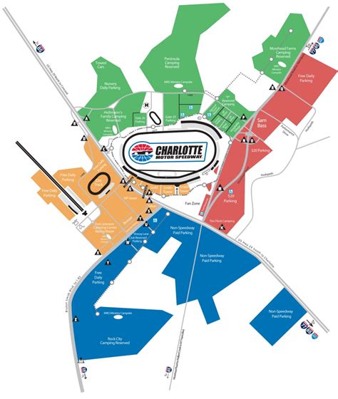 Texas Motor Speedway Parking Map Printable Maps