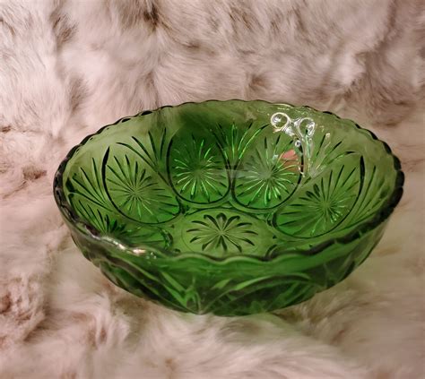 Green Depression Glass Bowl Antiquesnavigator — Online Antique Stores