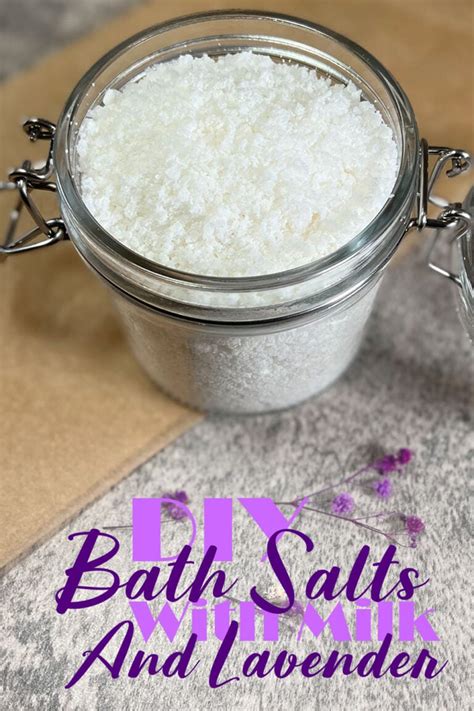 Lavender Bath Salts And Coconut Milk Savvy Homemade