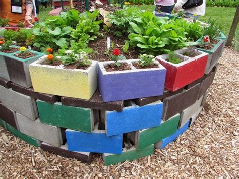 Cinder Block Garden Ideas Furniture Planters Walls And