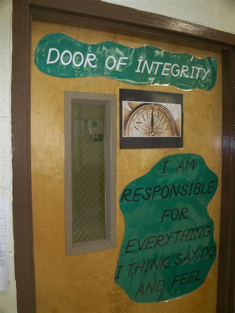 Door of Integrity (Counseling Door) | Counseling door, Counseling, School counseling
