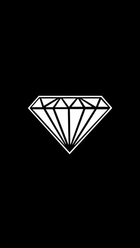 Diamond Black White Hd Phone Wallpaper Peakpx