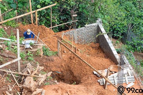 Membuat Pondasi Rumah Di Tanah Sawah Bakol Wifi