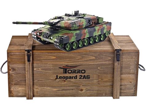 Rc Panzer Leopard 2a6 116 Metall Version Ir Version 360° Turm Pro