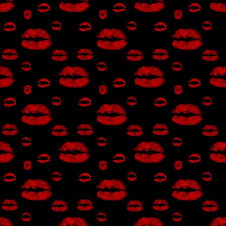 Black background red lips wallpaper. Lots Of Kisses On Black Background Image, Wallpaper or ...