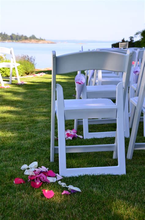 Outdoor Wedding Chairs : Organza Chair Sashes Bow Tie for outdoor beach