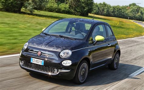 2016 Black Fiat 500 Front Side View Wallpaper Car Wallpapers 50239