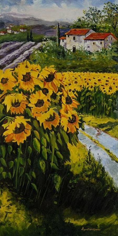 Tuscan Sunflowers Painting By Kathy Bryant Williams Fine Art America