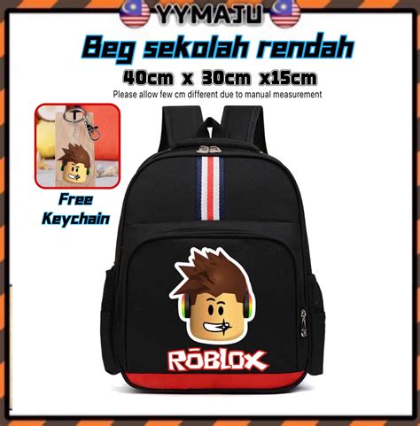 Roblox School Bag Back Packroblx Beg Sekolah Game Viral Trendy Bag Beg