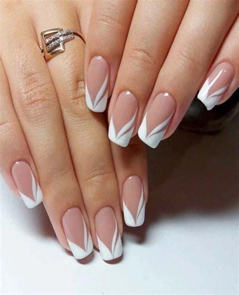 Pretty French Nail Designs Are The Current Trend 01 French Manicure Nails Nail Art Wedding