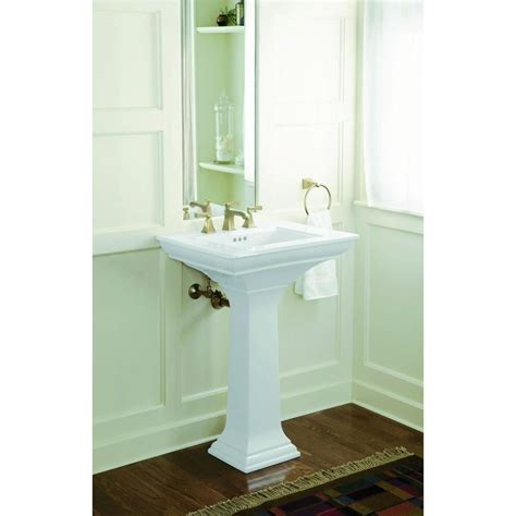 Kohler Memoirs Pedestal Bathroom Sink With Stately Design And 8 In