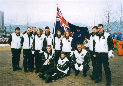 Members Of The New Zealand Team At The Xviii Olympic Winter Games Nagano 1998 Photo New