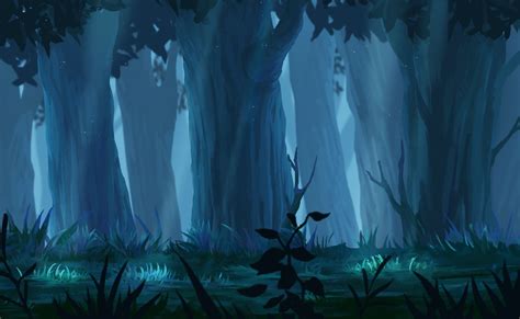 Night Forest Anime Wallpapers Wallpaper Cave