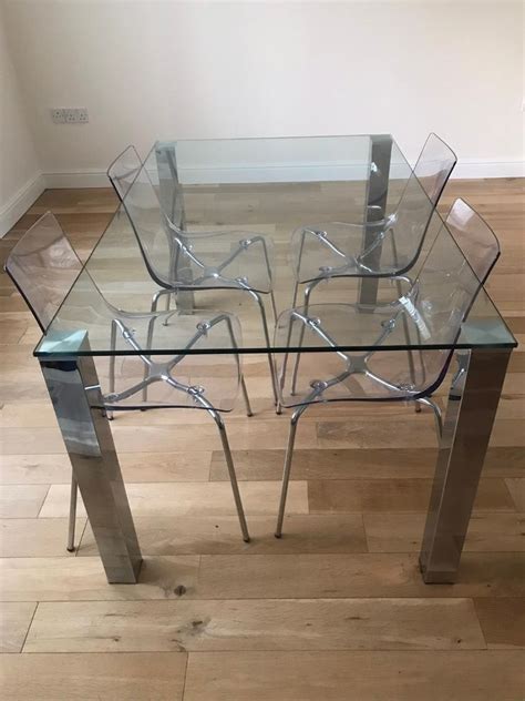 Next Glass Dining Table With 4 Next Chairs In Derby Derbyshire Gumtree