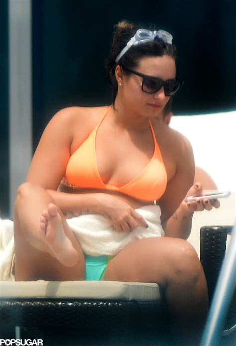 Demi Lovato In A Bikini In Miami Photos Popsugar Celebrity
