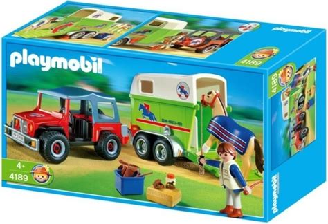 A unique blend of traditional play together with construction covering real life themes. Playmobil 4189 Jeep met Paardentrailer - Schagen ...