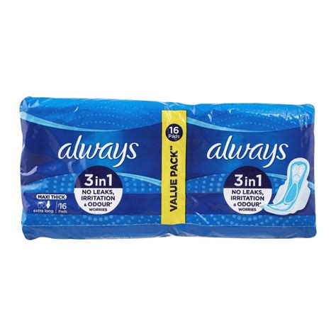 Always Maxi Thick Extra Long 16 Pads Value Pack Pakmartpk