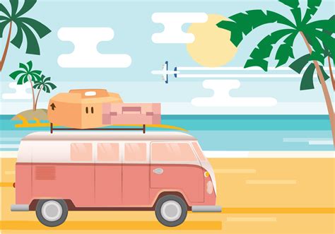 Beach Vacation Vector Download Free Vectors Clipart Graphics