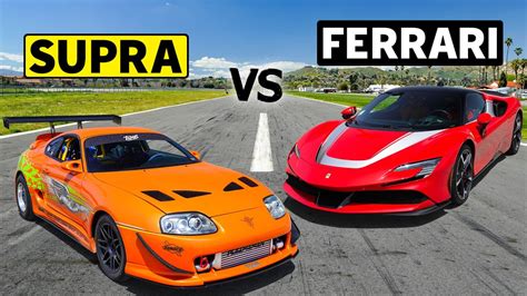 Fast And Furious Tribute Supra Vs Ferrari Sf90 Stradale Toyota Gr86