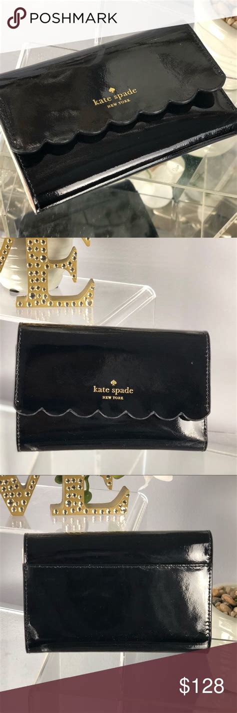 Kate Spade Kieran Lily Avenue Black Patent Wallet Kate Spade Black